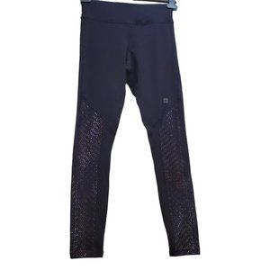 Exp Core Performance Woman Size‎ S/P Black with Mash Panels Leggings Mid-Rise